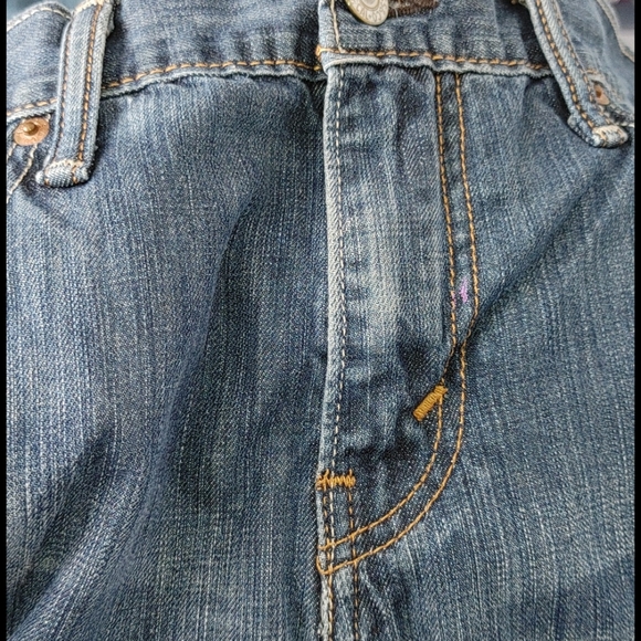 Levi's 527 slim boot cut patched jeans 30/32 - Picture 7 of 8
